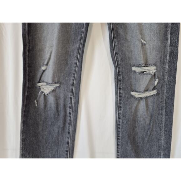 Mother The Scrapper Cuff Ankle Fray Jeans In Unstitched In The Dark 25 - Picture 7 of 11